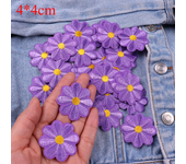 5PCS/lots Daisy Sunflower Flower Embroidery Patch Iron On Patches For Clothing Thermoadhesive Patches On Clothes Jacket Sew DIY