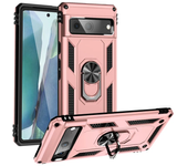 For Google Pixel 8 7 6 Pro Case Shockproof Car Magnetic Ring Stand Protective Back Cover For Pixel 3A 4A 5A 6A 7A Phone Cases