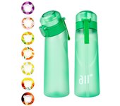 1pc Air Water Bottle With 1pc Random Flavor Pods Portable Transparent With Straw Leak Proof Suitable for Outdoor Sports