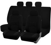 Plain Fabric Bicolor Stylish Car Seat Covers Universal Polyester Car Seat Cover Set Fit Most Car, SUVs, Vans Car Seat Protector