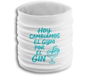 MERCHANDMANIA Braga elástica suave frase graciosa hoy cambiamos el gyn por el gin fresca cuello deporte
