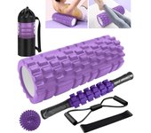 Foam axis EVA yoga column fitness relaxation thin leg yoga roller six in one set