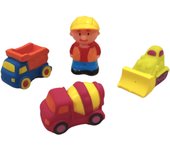 Set Trabajador con 3 Vehículos de Construcción Juguetes PICCOLOTOYS