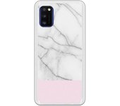 Funda compatible con Samsung Galaxy A41 - Mármol y rosa