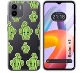 Funda Silicona Transparente para Xiaomi Redmi A2 diseño Cactus Dibujos