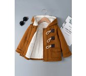 Baby Boy's Girls Kids Jacket Hooded Fleece Autumn Winter Outerwear Coat