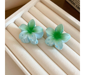 Dopamine Gradient Egg Flower Acrylic Shark Claws for Women Sweet Grab Shark Clips Ponytail Hair Clip for Girls Beach Vacation