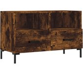 Mueble TV combinadoMueble para TV madera contrachapada roble ahumado 80x36x50 cm