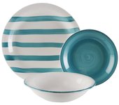 Vajilla Versa Azul 26,5 x 26,5 cm 18 Piezas