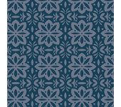 Papel Pintado Victoriano Floral Azul