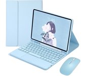 With Pencil Holder Keyboard Case for iPad 10 Generación 2022 Touchpad Keyboard BT Wireless Spanish