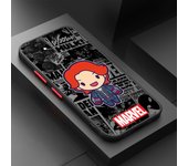 Marvel Black Widow Hulk For Samsung A 02 03 13 14 15 22 24 25 32 35  54 55 72 Lite S 5G 4G Frosted Translucent Phone Case