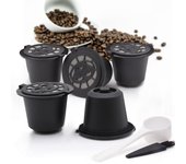10 filtros reutilizables y rellenables para cápsulas de café Nespresso con cuchara y cepillo, accesorio de cocina