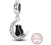 925 Sterling Silver Pink Cat Butterfly Charms Beads Star Moon Sunflower Coffee Cup Pendants Fit Bracelets DIY Jewelry