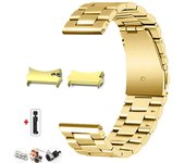 No Gaps Stainless Steel Band for Samsung Galaxy Watch7 6 4 Classic 46mm 47mm/Watch4 5 pro 44mm 40mm Strap Curved end Bracelet