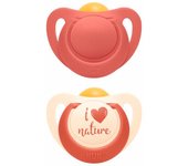 Nuk Chupete Nature Silicona  6 - 18 Meses 2 Unidades