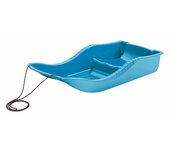 Prosperplast Trineo SNOW en Forma de Barca con Asiento y Cuerda Azul 87x15x37 Cm