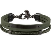BREIL Colección B MIX, Pulsera Hombre en Acero, Ideas de Regalos para Hombre