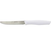 Cuchillo de Mesa Arcos Nova 188824 de Acero Inoxidable Nitrum y Mango de Polipropileno Blanco