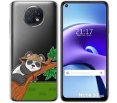 Tumundosmartphone Funda Gel Transparente para Xiaomi Redmi Note 9T 5G diseño Panda Dibujos