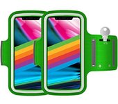 Sesagon Brazalete movil Running 2 uds para Smartphones hasta 6" Porta movil Running Funda movil Correr portamoviles Running Brazalete Deportivo movil Brazalete para movil Running Phone Holder (Verde)