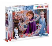 PUZZLE 104 PIEZAS GLITTER FROZEN 2 DE CLEMENTONI