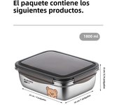 WORTHBUY Sealed Food Storage Box Oven Heating Portable 304 Stainless Steel Fruit Vegetable Storage Container Preservation Box