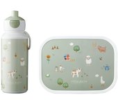 Little Dutch - Pack Merienda Granja para Niños - Tápers Medidas 17.8x13.2x6cm