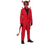 Halloween Wicked Satan Devil Kids Party Masquerade Demon Cosplay Stage Costume