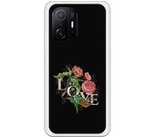Funda compatible con Xiaomi Mi 11T (5G)   / 11T Pro (5G)  - tatoo rosa efecto bordado