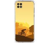 Funda Silicona Antigolpes para Samsung Galaxy A22 5G diseño Ciclista Dibujos