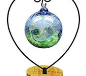 CXLE Soporte de exhibición de adornos, soporte de adorno, soporte de gancho de hierro para colgar globo de cristal, terrario de plantas de aire, bola de bruja, adorno de Navidad y decoración de boda en el hogar