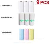 Print Camera Thermal Paper 57MM Rolls Self-adhesive Sticker Paper Photo Paper For Mini Printer Kids Instant