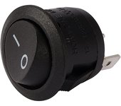Botón interruptor eléctrico negro 2 posiciones ON - OFF 20mm 6A