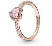 Anillo Pandora Rose Corazón Brillante Elevado