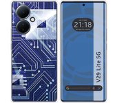 Funda Silicona para Vivo V29 Lite 5G diseño Circuito Dibujos