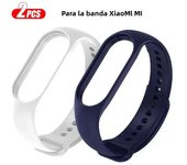 2Pcs Watchband For Mi Band 7 6 5 4 3 Bracelet Xiaomi Mi Band Strap Silicone Sport Replacement Wristband Smartwatch Accessories