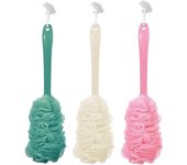 3x Cuchillo corporal, exfoliante de baño de mango largo, Juego de cepillos corporales