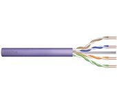 Installation cable DIGITUS cat.6, U/UTP, Dca, AWG23/1, LSOH, 100m, purple
