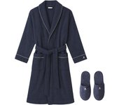 Scalpers Home Set de Albornoz y Zapatillas de Algodón 100% - Confort Absoluto y Elegancia para Momentos de Relajación en Casa