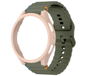 Original Silicone band+Case For Samsung Galaxy Watch 7 Ultra 44mm 40mm Bracelet For Galaxy Watch 7 Classic PC Case Protective