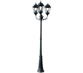 vidaXL Farola de Jardín de Aluminio Verde Oscura/Negra 230 cm Cantidad de bombillas 2, 3