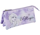 Cerda Estuche Portatodo 3 Compartimentos Frozen Ii Elsa, Color Lila
