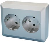 Base doble Schuko empotrable Electro Dh 16A/250V~ 36.535/DB/B, color blanco, 8430552137800