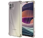 Ociodual Funda de TPU para SAMSUNG Galaxy A03, Carcasa Flexible con Esquinas Reforzadas Antigolpes, Protección en Cámaras, Silicona Transparente