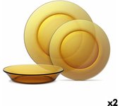 Set de Vajilla Duralex Lys Ambar 18 Piezas (2 Unidades)