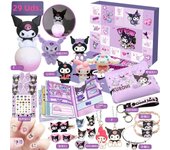 Miniso Hello Kitty Kuromi Anime Christmas Calendar Advent Blind Boxs Halloween Countdown Diy Handmade Toys Gift For Kids Toys