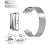 Metal Band For Huawei Watch Fit/Fit 2 Strap With Case TPU Screen Protector Watch Fit Bracelet Milanese Magnetic Loop Watchband