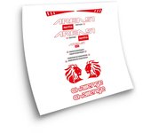 Kit de Pegatinas compatibles con moto Scooter Aprilia Area 51 Challenge