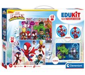 Juegos Educativos Infantil Edukit 4 en 1 Spidey y amigos - Puzzles - cubos - Memori Disney